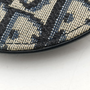 Pre-owned Christian Dior Saddle Navy Jacquard×Leather  bum bag/waist bag | stylenewstar