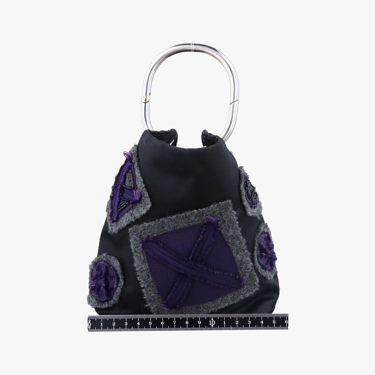 Pre-owned Prada Ring Bag Black silk  handbag | stylenewstar