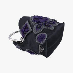 Pre-owned Prada Ring Bag Black silk  handbag | stylenewstar