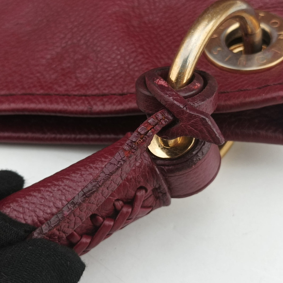 Pre-owned Louis Vuitton Artsy MM Aurore Monogram Empreinte M94047 shoulderbag | stylenewstar