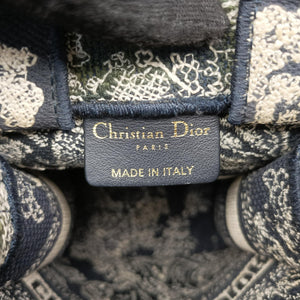 Vintage Christian Dior Book Tote Navy Jacquard  handbag | stylenewstar