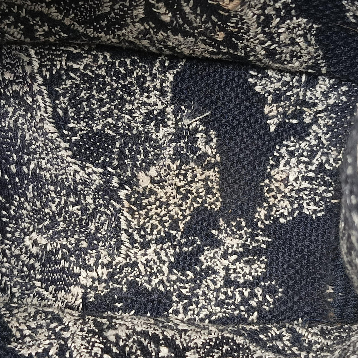 Vintage Christian Dior Book Tote Navy Jacquard  handbag | stylenewstar