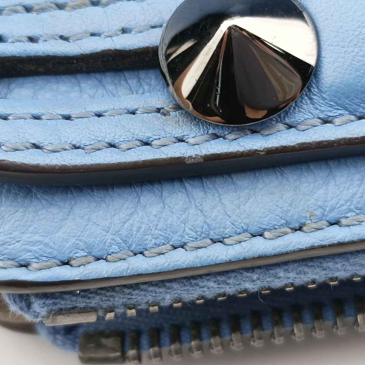 Secondhand Fendi By the Way Blue Leather 8BL133 shoulderbag | stylenewstar