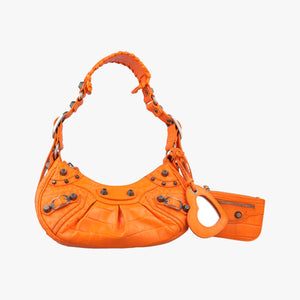 Vintage Balenciaga Le Cagole Orange lambskin  shoulderbag | stylenewstar