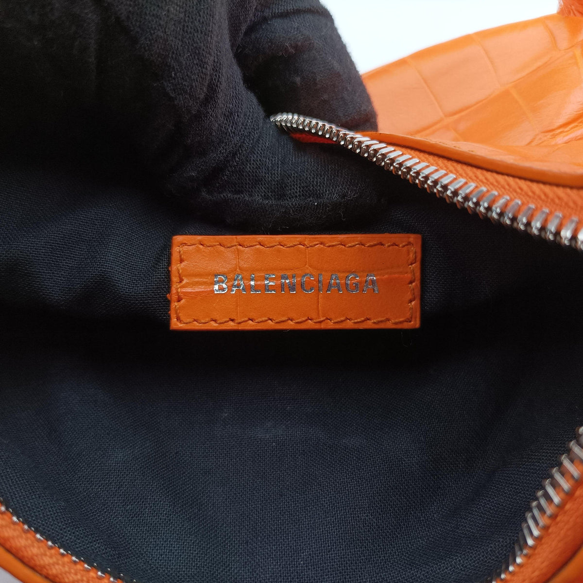 Vintage Balenciaga Le Cagole Orange lambskin  shoulderbag | stylenewstar
