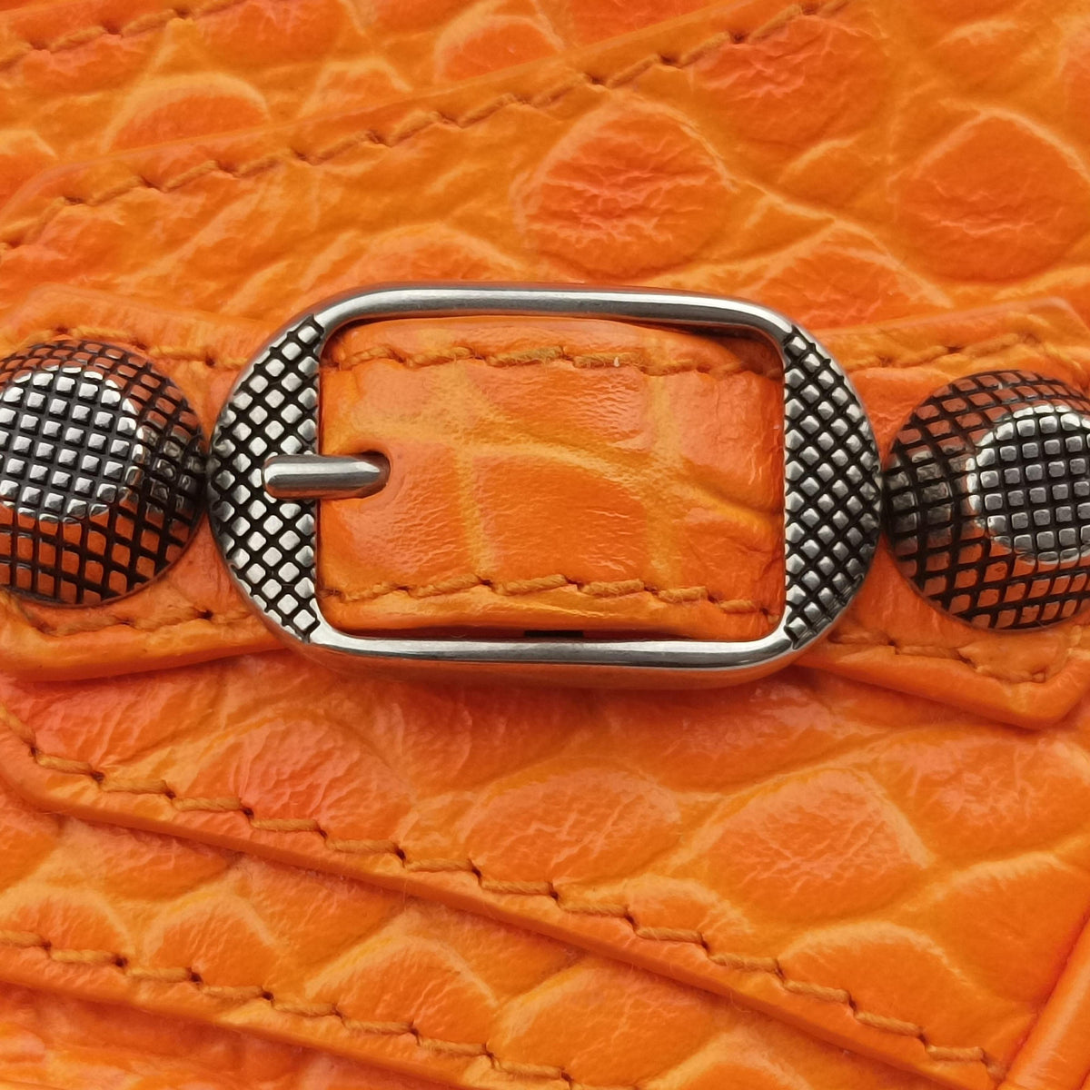 Vintage Balenciaga Le Cagole Orange lambskin  shoulderbag | stylenewstar