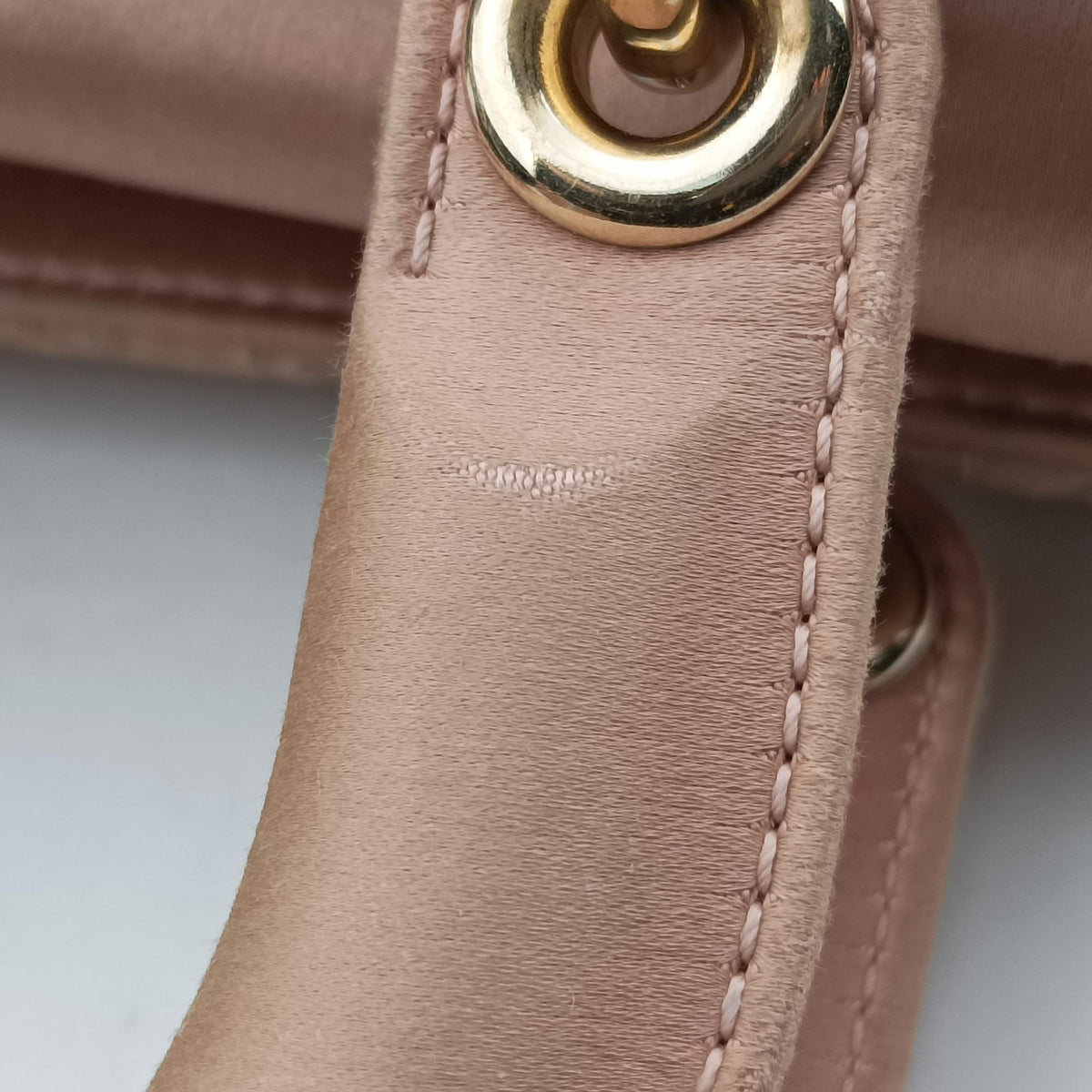 Pre-owned Christian Dior Lady Dior Pink Satin  handbag | stylenewstar