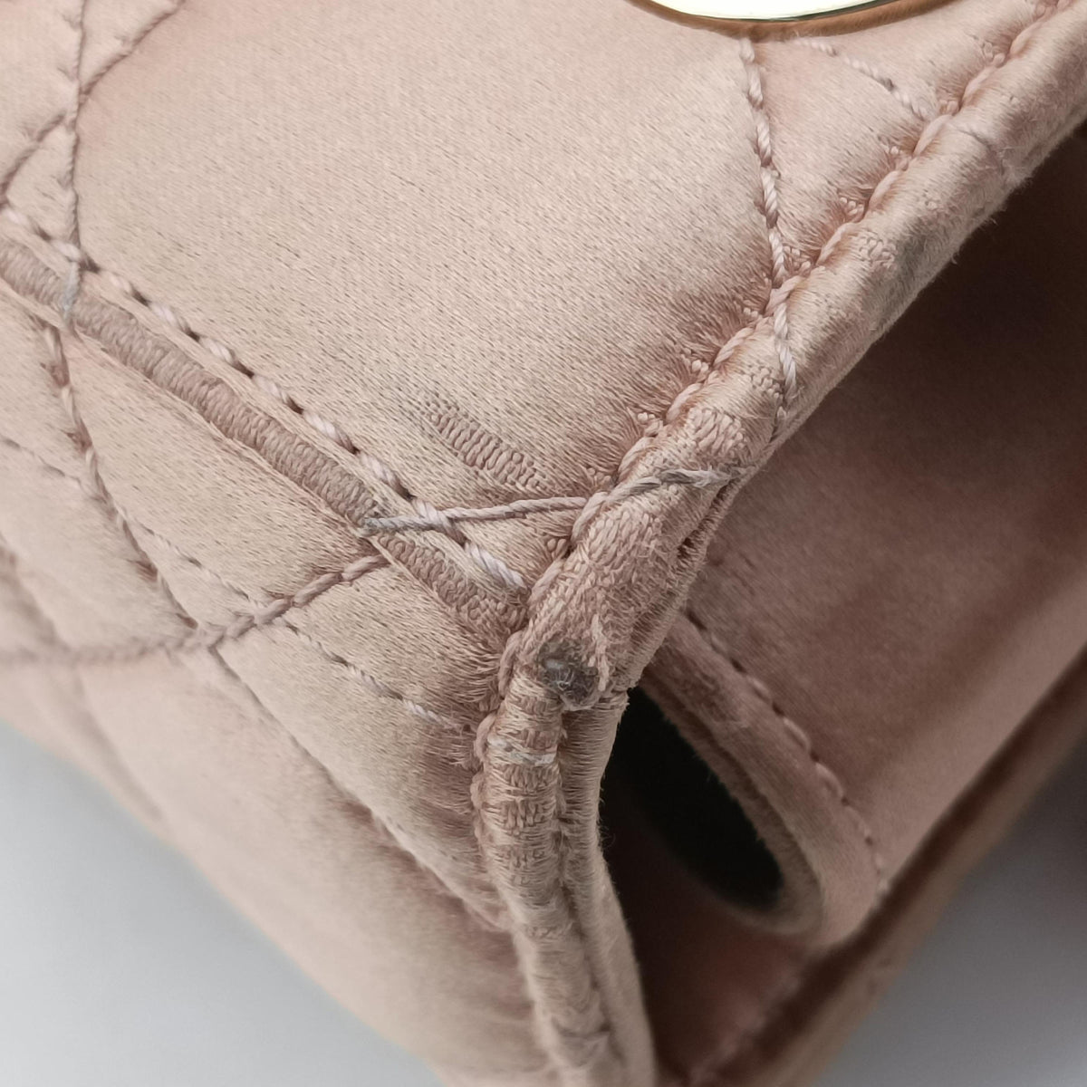 Pre-owned Christian Dior Lady Dior Pink Satin  handbag | stylenewstar