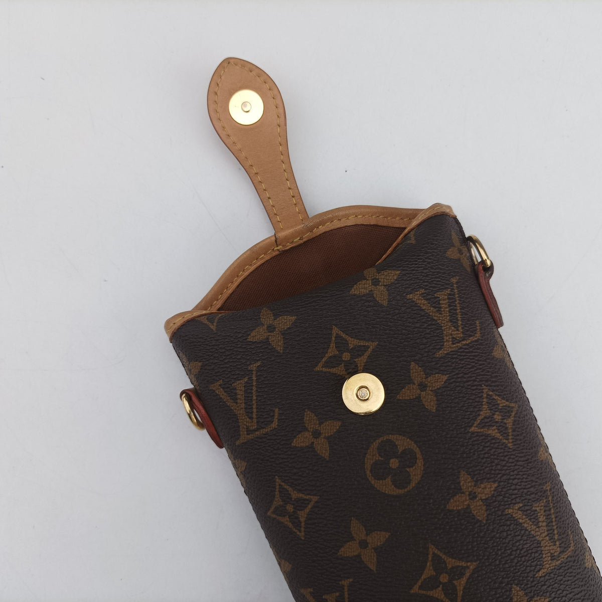 Pre-owned Louis Vuitton Fold Me Pouch Brown Monogram Canvas M80874 crossbodybag | stylenewstar