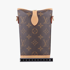 Pre-owned Louis Vuitton Fold Me Pouch Brown Monogram Canvas M80874 crossbodybag | stylenewstar
