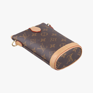 Pre-owned Louis Vuitton Fold Me Pouch Brown Monogram Canvas M80874 crossbodybag | stylenewstar