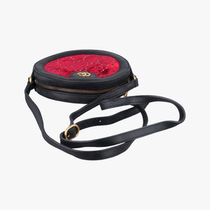 Pre-owned Gucci Ophidia Red×black velour×Leather 574978 shoulderbag | stylenewstar