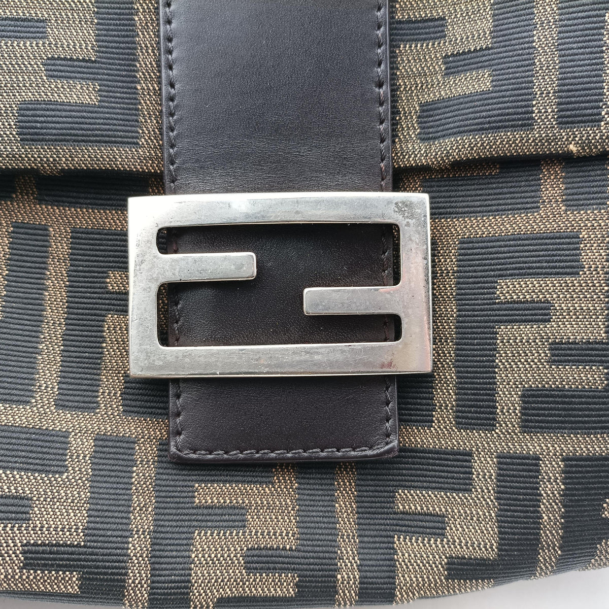 Vintage Fendi Mamma Baguette Brown Canvas×Leather 377526 shoulderbag | stylenewstar