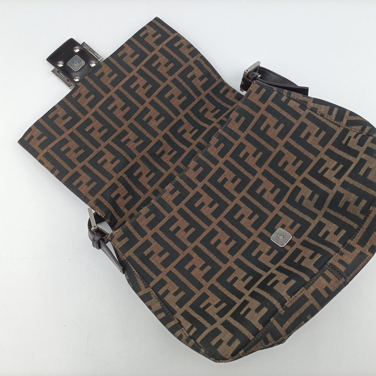 Vintage Fendi Mamma Baguette Brown Canvas×Leather 377526 shoulderbag | stylenewstar