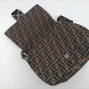 Vintage Fendi Mamma Baguette Brown Canvas×Leather 377526 shoulderbag | stylenewstar