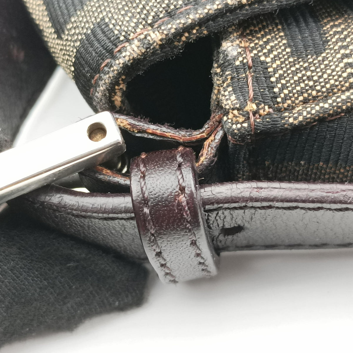 Vintage Fendi Mamma Baguette Brown Canvas×Leather 377526 shoulderbag | stylenewstar