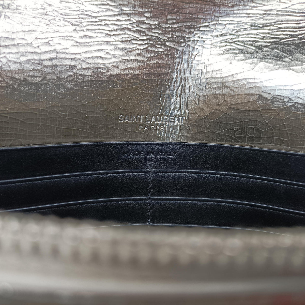 Pre-owned Yves Saint Laurent KATE Golden Leather 452159 shoulderbag | stylenewstar