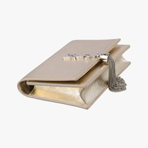 Pre-owned Yves Saint Laurent KATE Golden Leather 452159 shoulderbag | stylenewstar