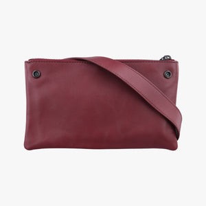 Pre-owned Bottega Veneta Cross Bag Red lambskin  shoulderbag | stylenewstar