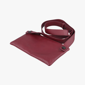 Pre-owned Bottega Veneta Cross Bag Red lambskin  shoulderbag | stylenewstar