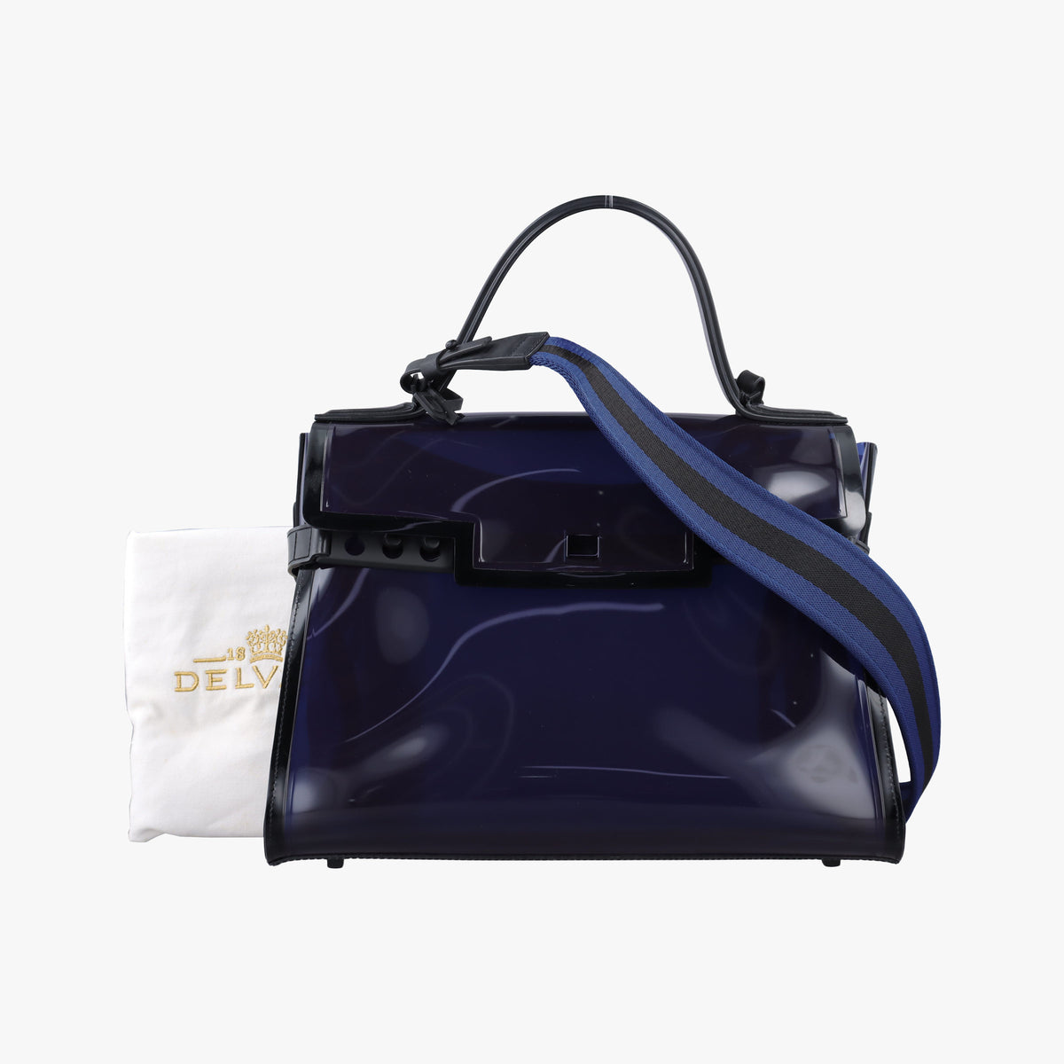 Vintage Delvaux Tempete Purple Vinyl  shoulderbag | stylenewstar