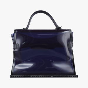 Vintage Delvaux Tempete Purple Vinyl  shoulderbag | stylenewstar