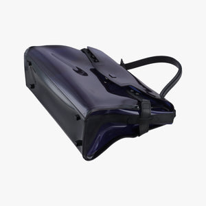 Vintage Delvaux Tempete Purple Vinyl  shoulderbag | stylenewstar