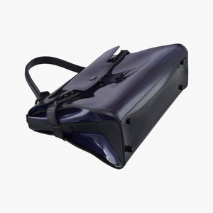 Vintage Delvaux Tempete Purple Vinyl  shoulderbag | stylenewstar