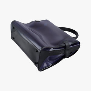 Vintage Delvaux Tempete Purple Vinyl  shoulderbag | stylenewstar