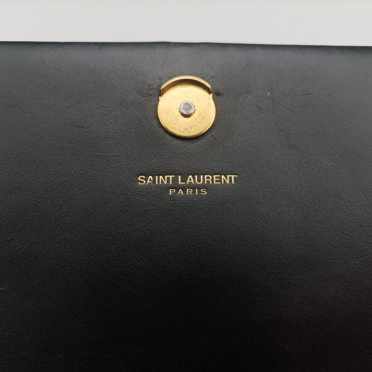 Pre-owned Yves Saint Laurent KATE Black Leather 452159 shoulderbag | stylenewstar