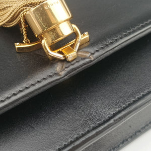 Pre-owned Yves Saint Laurent KATE Black Leather 452159 shoulderbag | stylenewstar