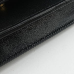 Pre-owned Yves Saint Laurent KATE Black Leather 452159 shoulderbag | stylenewstar