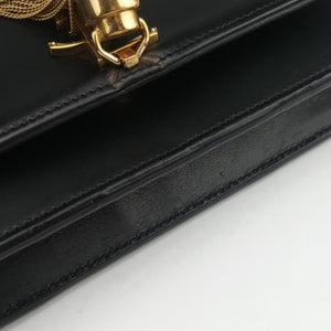 Pre-owned Yves Saint Laurent KATE Black Leather 452159 shoulderbag | stylenewstar