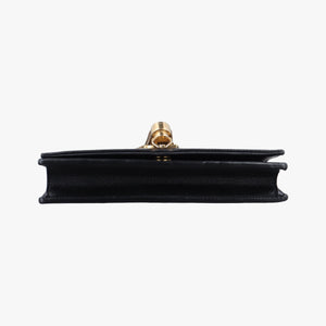 Pre-owned Yves Saint Laurent KATE Black Leather 452159 shoulderbag | stylenewstar