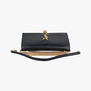 Pre-owned Yves Saint Laurent KATE Black Leather 452159 shoulderbag | stylenewstar