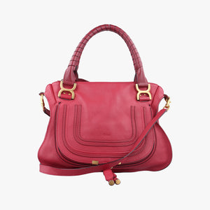 Pre-owned Chloe Mercy Red Leather  shoulderbag | stylenewstar