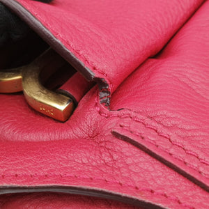 Pre-owned Chloe Mercy Red Leather  shoulderbag | stylenewstar