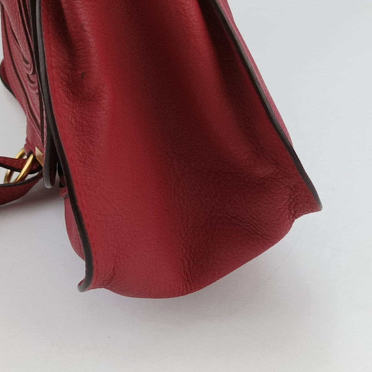 Pre-owned Chloe Mercy Red Leather  shoulderbag | stylenewstar