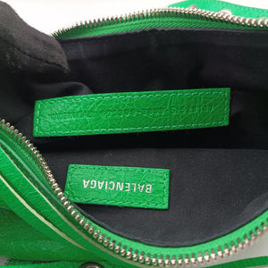 Pre-owned Balenciaga Le Cagole Green lambskin  shoulderbag | stylenewstar