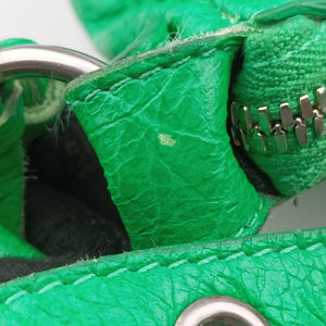 Pre-owned Balenciaga Le Cagole Green lambskin  shoulderbag | stylenewstar