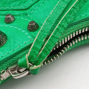 Pre-owned Balenciaga Le Cagole Green lambskin  shoulderbag | stylenewstar