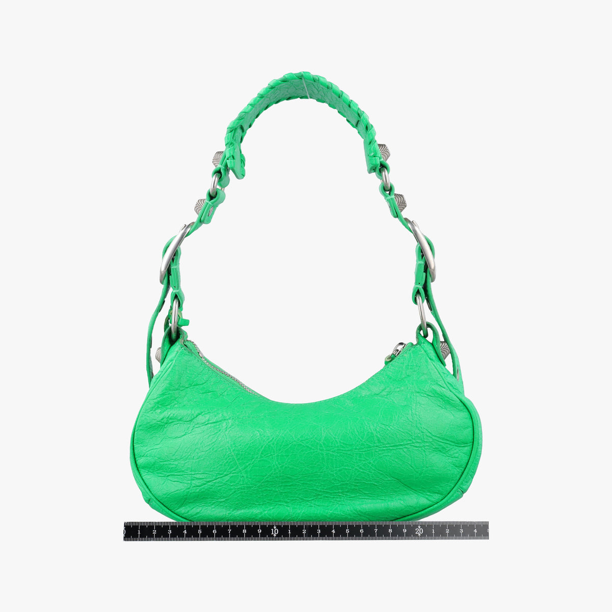 Pre-owned Balenciaga Le Cagole Green lambskin  shoulderbag | stylenewstar