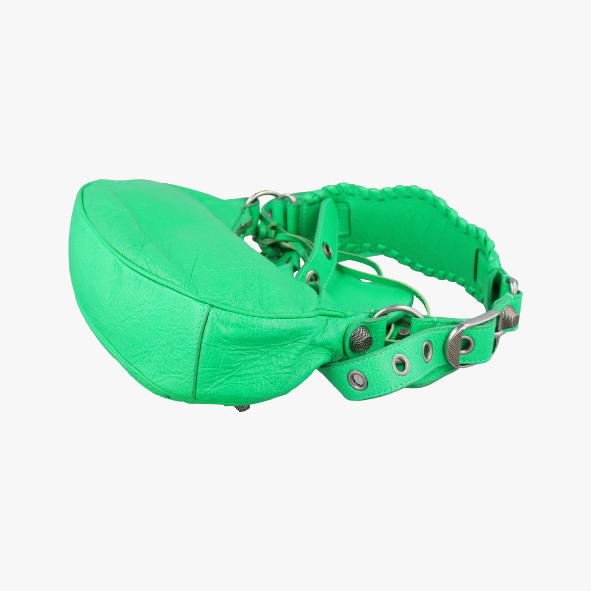 Pre-owned Balenciaga Le Cagole Green lambskin  shoulderbag | stylenewstar