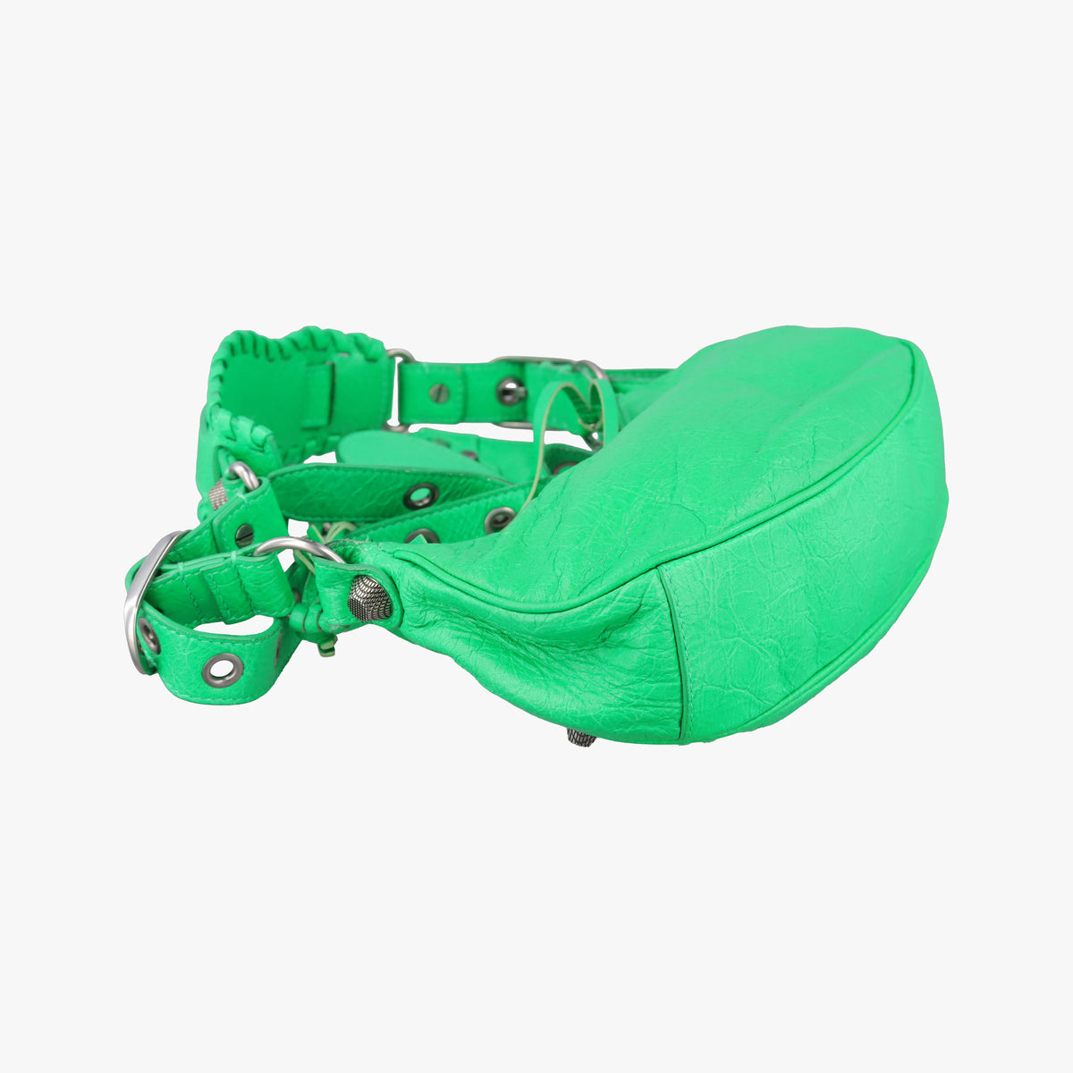 Pre-owned Balenciaga Le Cagole Green lambskin  shoulderbag | stylenewstar