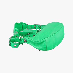 Pre-owned Balenciaga Le Cagole Green lambskin  shoulderbag | stylenewstar