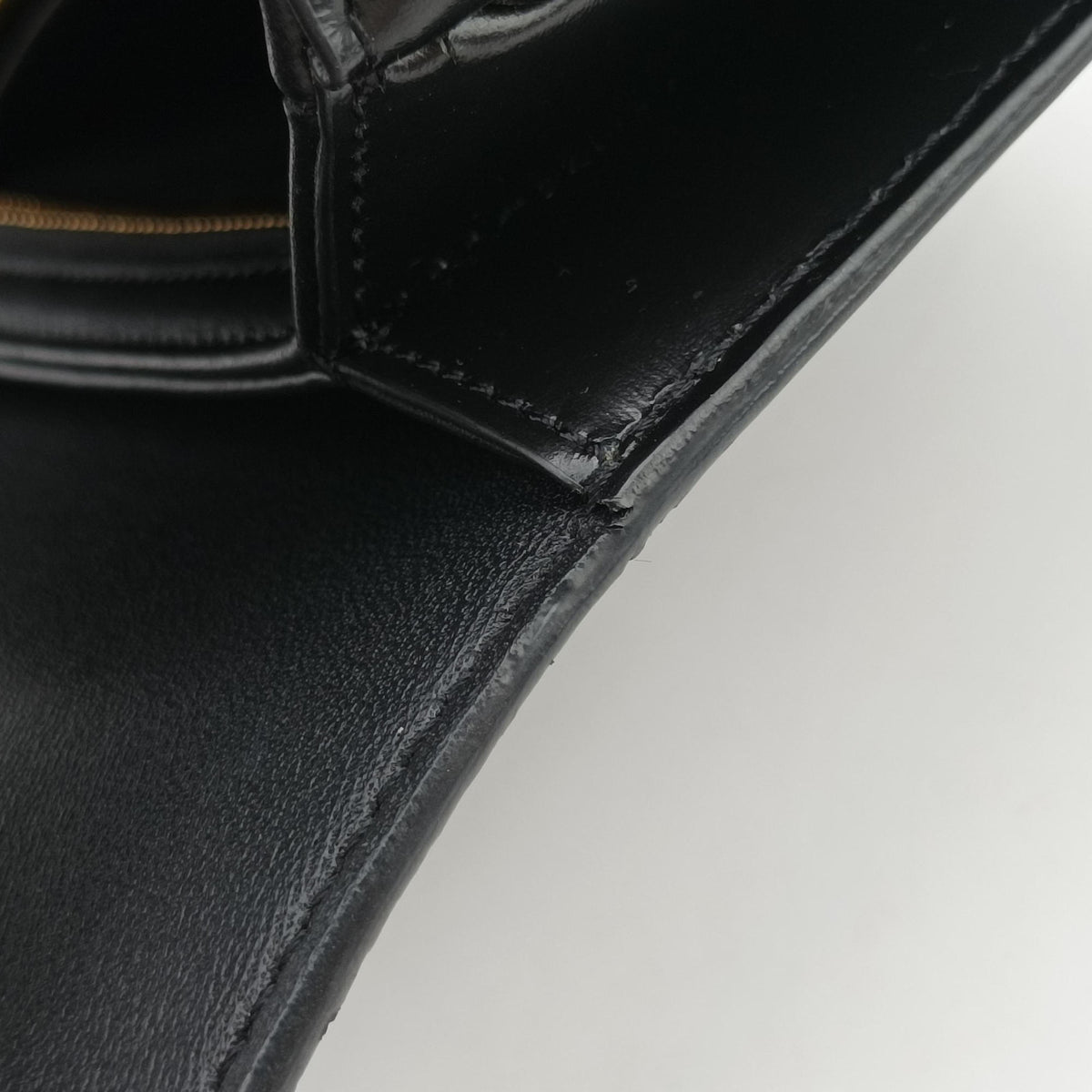 Pre-owned Celine Triomphe Black Leather  shoulderbag | stylenewstar