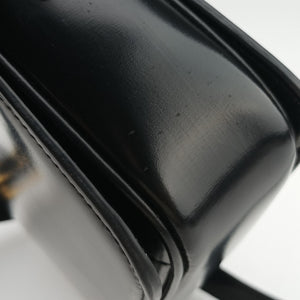 Pre-owned Celine Triomphe Black Leather  shoulderbag | stylenewstar