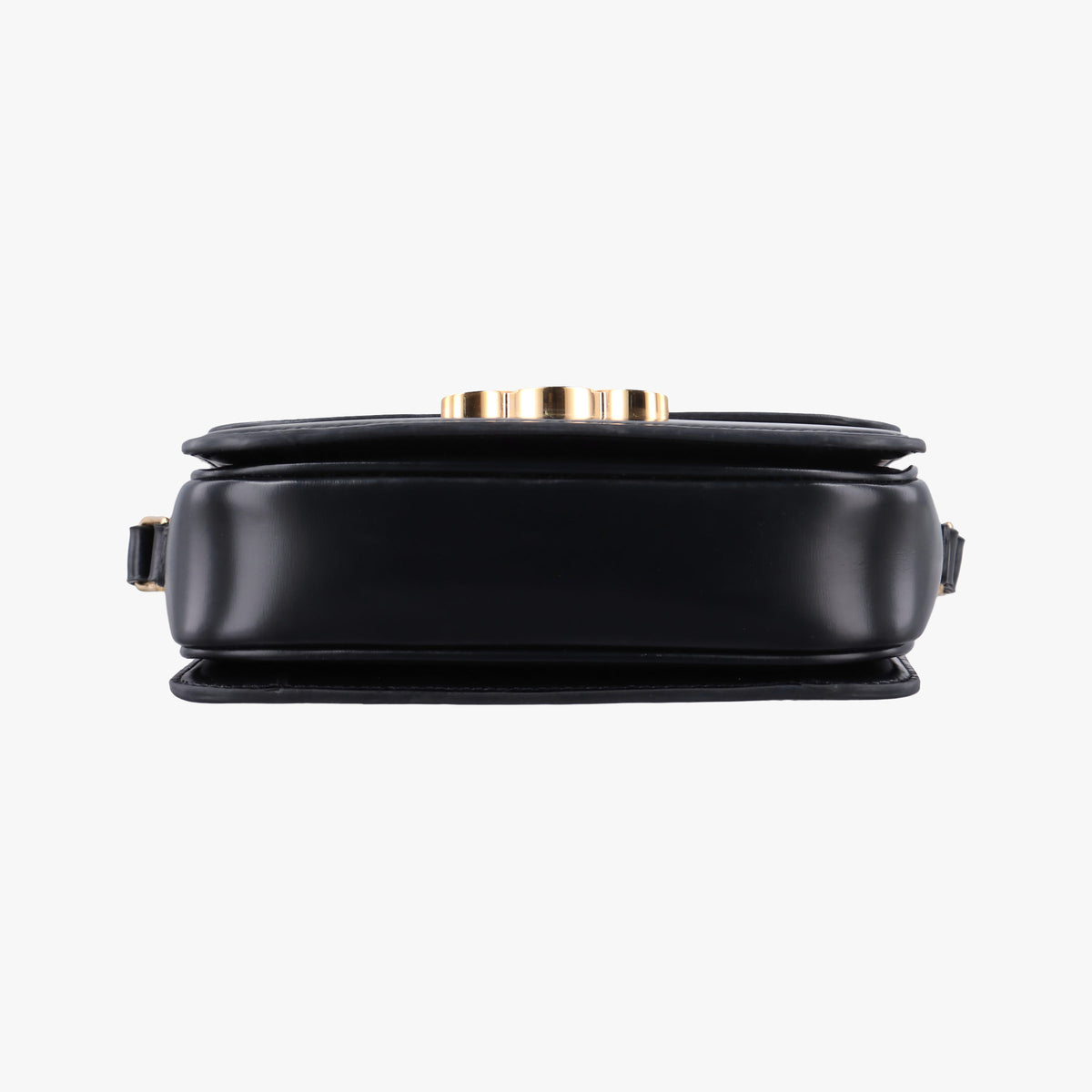 Pre-owned Celine Triomphe Black Leather  shoulderbag | stylenewstar