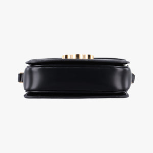 Pre-owned Celine Triomphe Black Leather  shoulderbag | stylenewstar