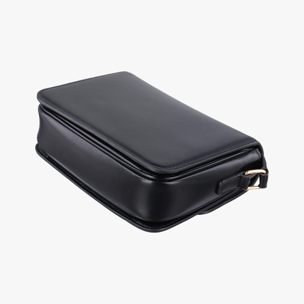 Pre-owned Celine Triomphe Black Leather  shoulderbag | stylenewstar